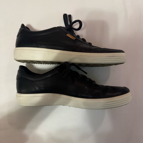 ECCO Soft 7 Men’s Black Leather Sneakers – Size 44 - Picture 3 of 8